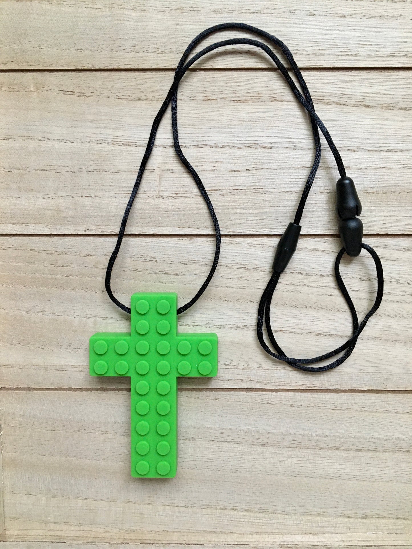 Chewy Cross Necklace, Silicone Cross Necklace