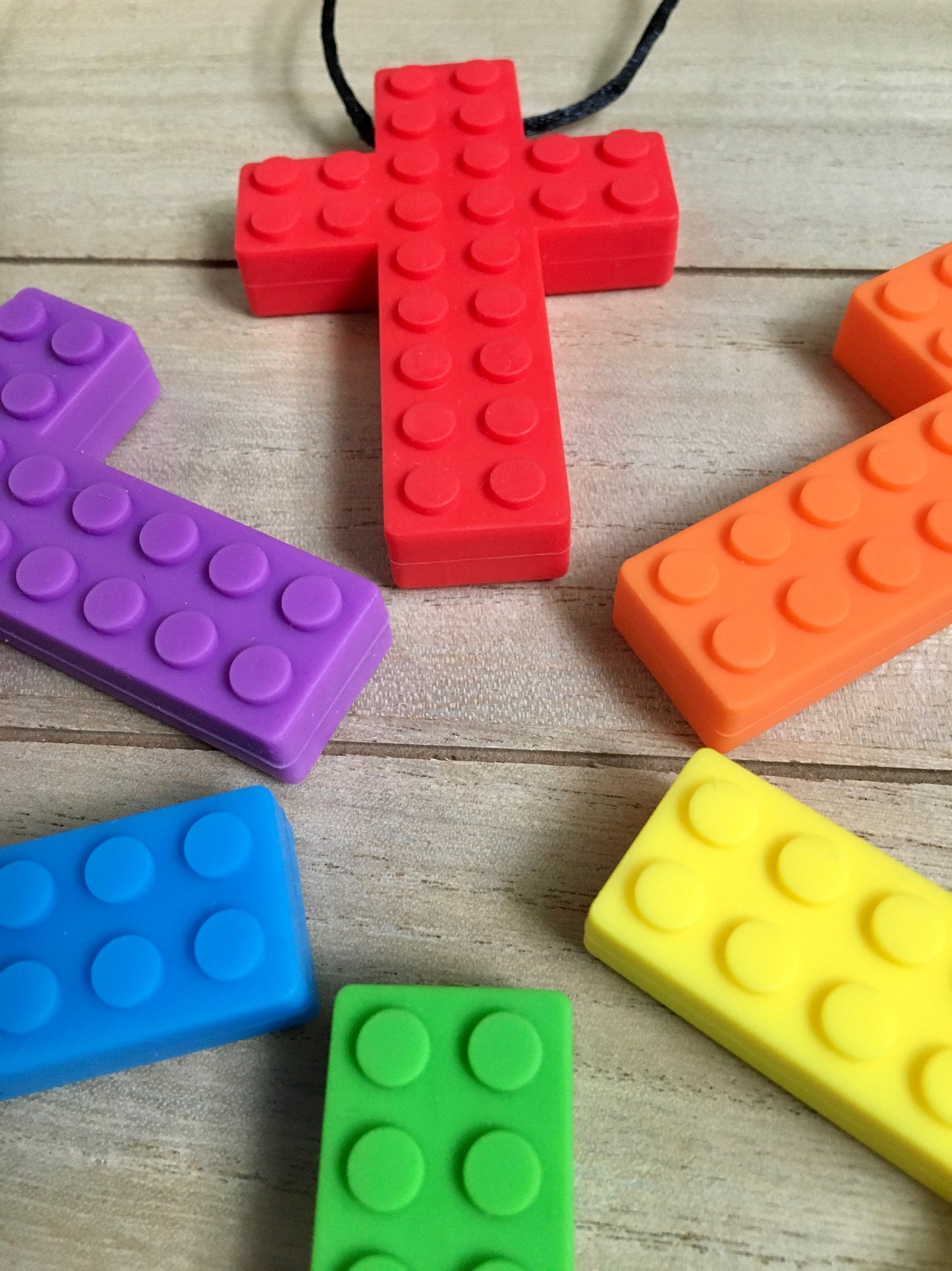 Chewy Cross Necklace, Silicone Cross Necklace