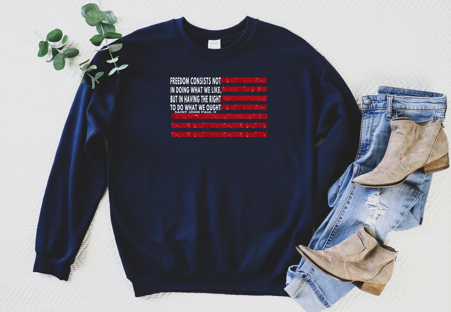 St. John Paul II Freedom Crewneck Sweatshirt