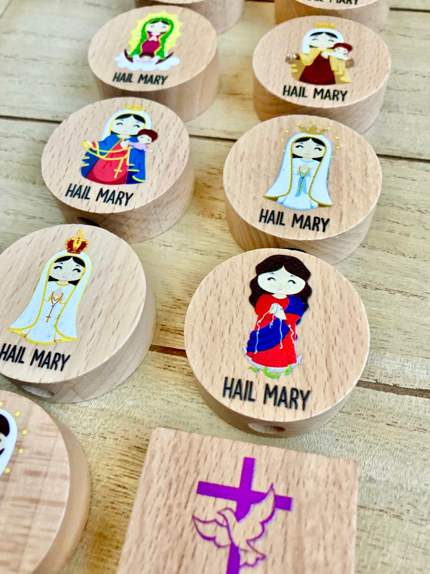 Rosary Bead Lacing Toy, Montessori Rosary, Children's Rosary, Rosary Toy