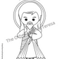 free Divine Mercy coloring page