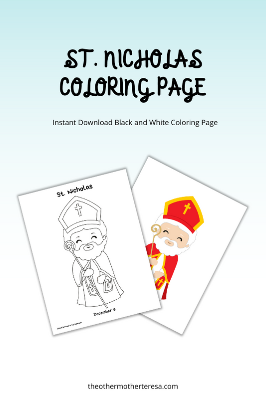 Saint Nicholas Coloring Page