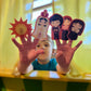 Catholic Felt Finger Puppets, Catholic Toys, Our Lady of Fatima, St. George and the Dragon