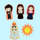 Catholic Felt Finger Puppets, Catholic Toys, Our Lady of Fatima, St. George and the Dragon