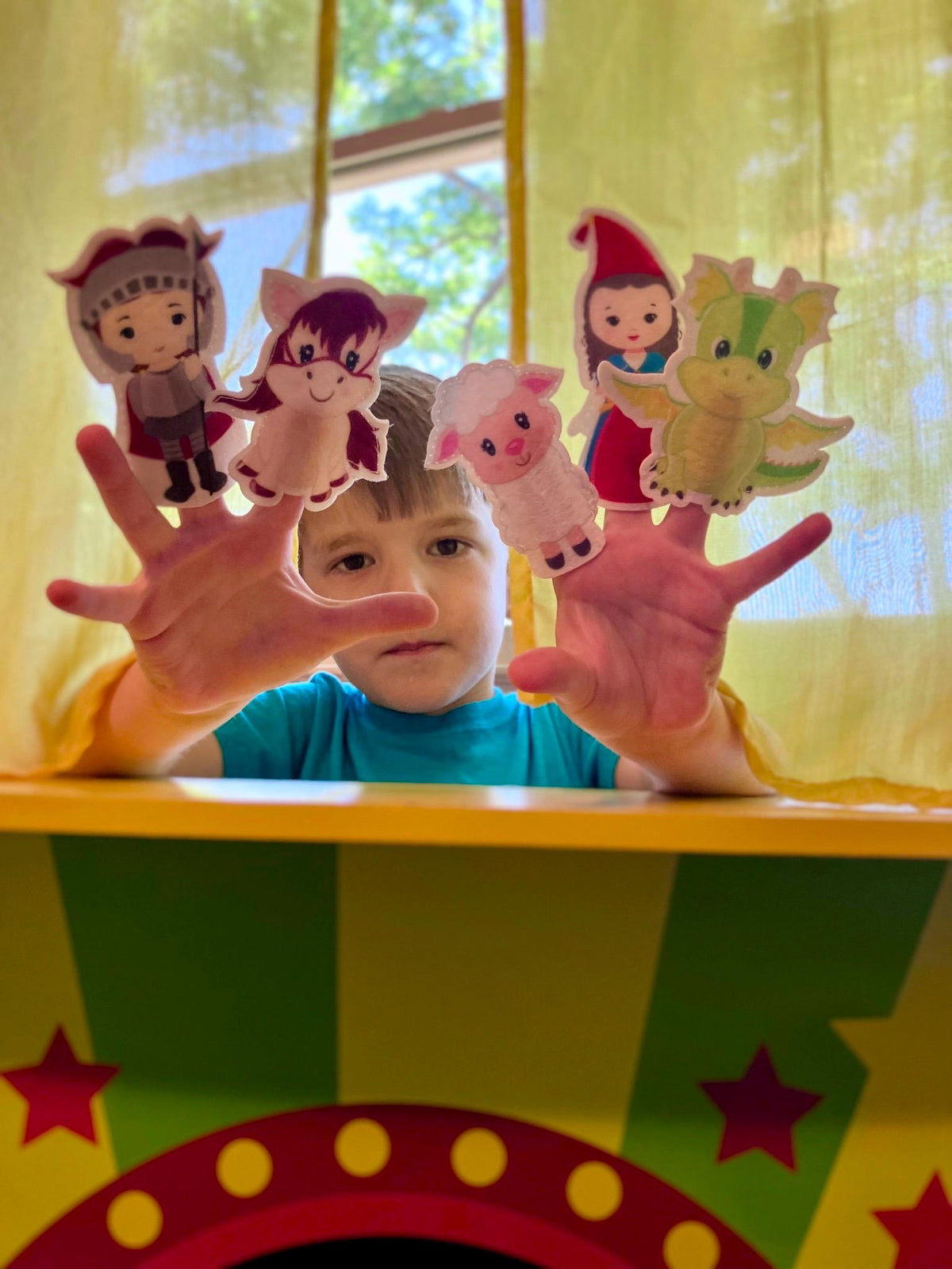 Catholic Felt Finger Puppets, Catholic Toys, Our Lady of Fatima, St. George and the Dragon
