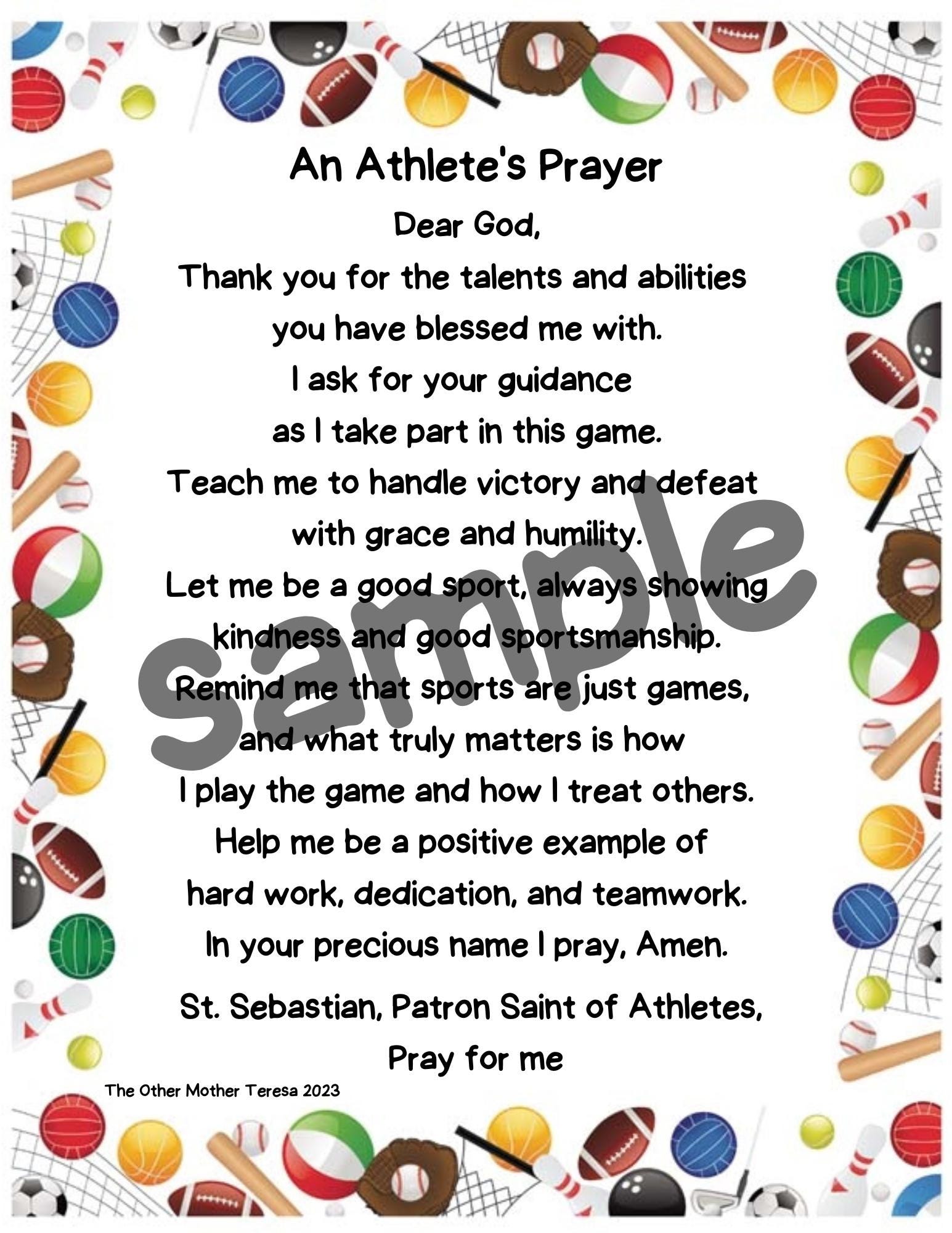 Baseball Rosary and Athlete's Prayer Card, Saint Benedict Rosary