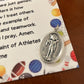 St. Sebastian Medal and Prayer Card, Athlete’s Prayer, St. Sebastian Prayer, Catholic Sports, Sports Prayer Card
