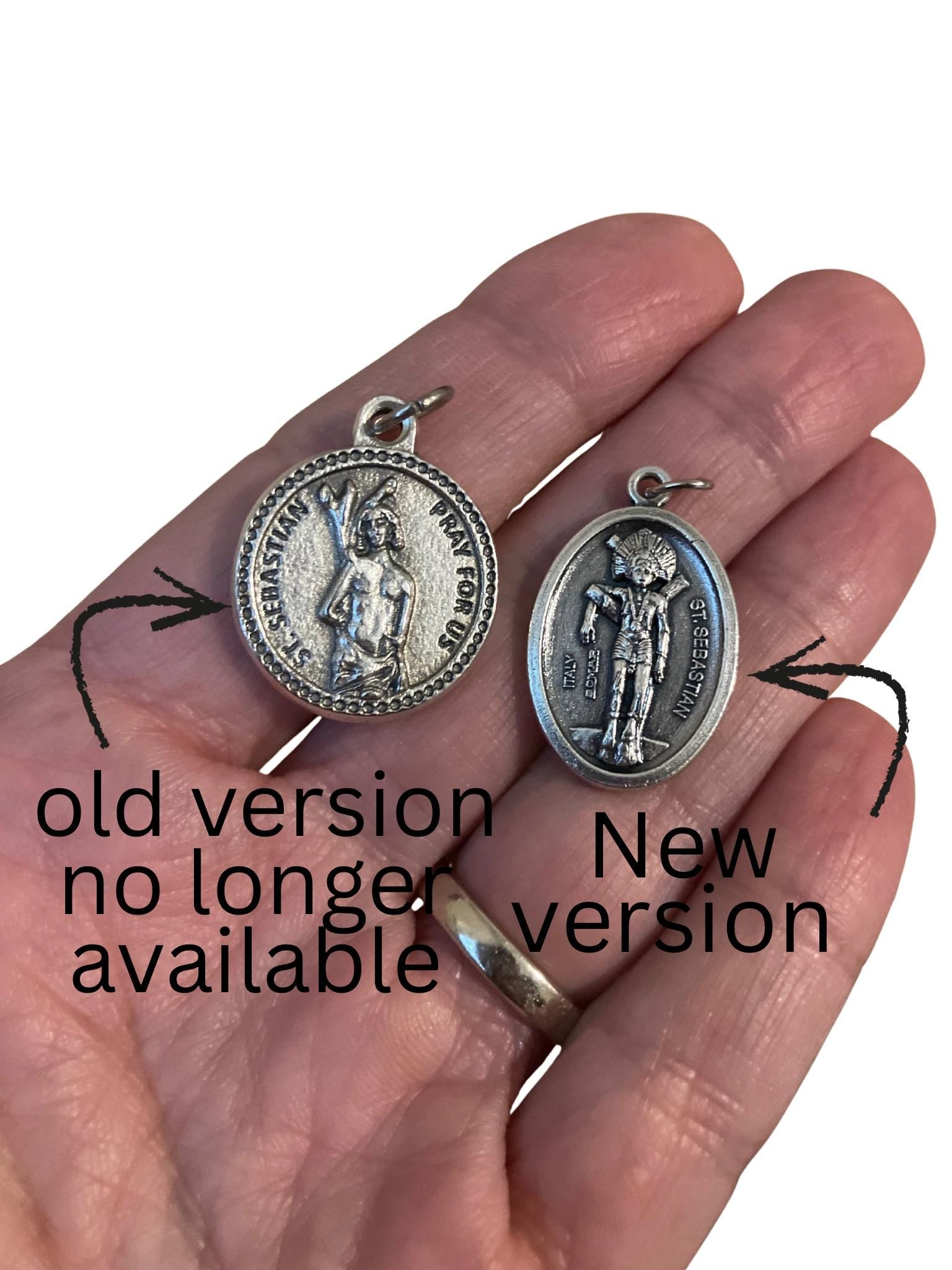 St. Sebastian Medal and Prayer Card, Athlete’s Prayer, St. Sebastian Prayer, Catholic Sports, Sports Prayer Card