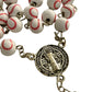 Baseball Rosary and Athlete's Prayer Card, Saint Benedict Rosary