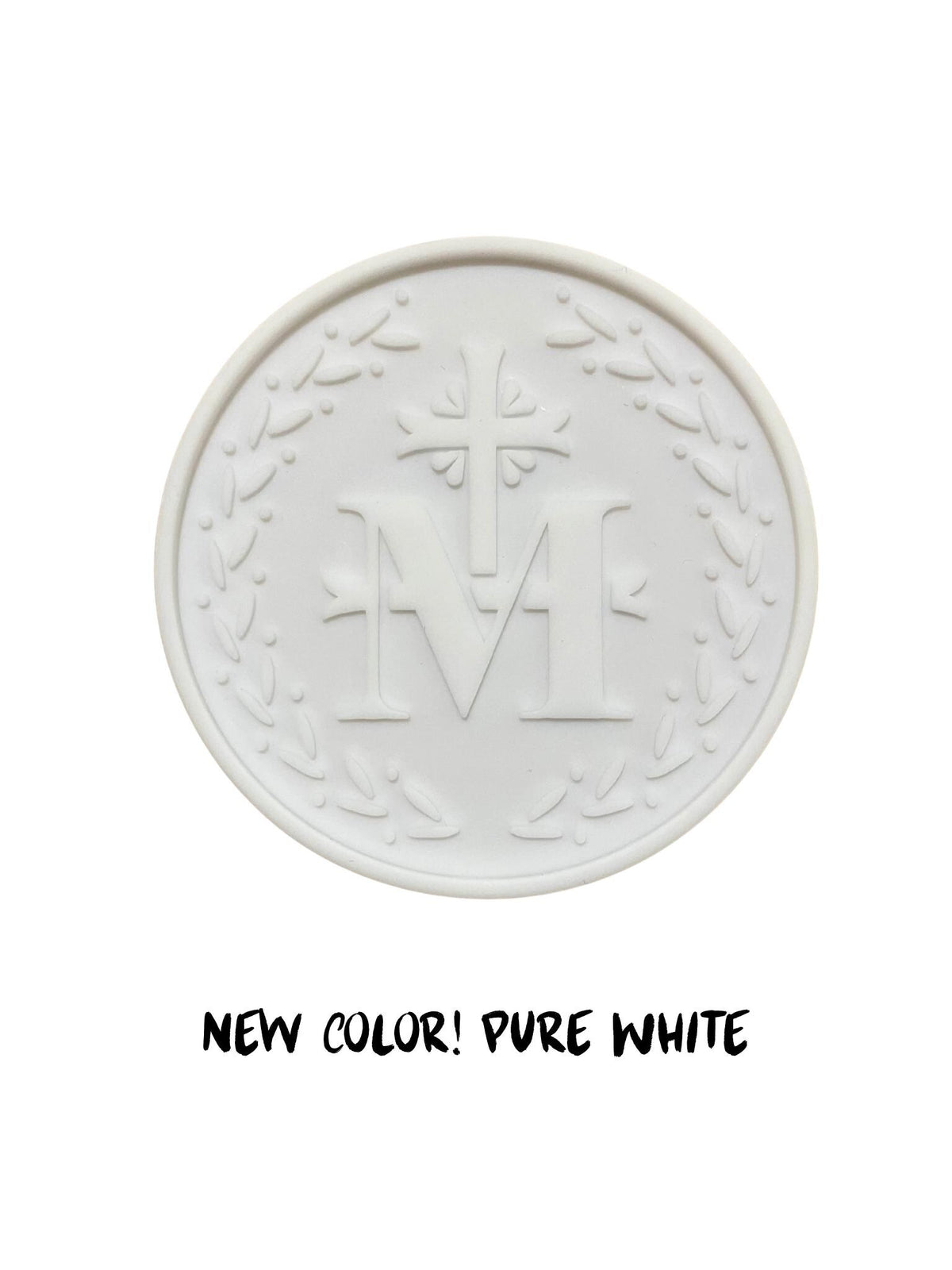 Marian Cross Catholic Silicone Coasters - Set of 4