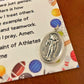 Baseball Rosary and Athlete's Prayer Card, Saint Benedict Rosary