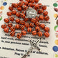 Basketball Rosary and Athlete's Prayer Card, Saint Benedict Rosary