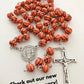 Baseball Rosary and Athlete's Prayer Card, Saint Benedict Rosary