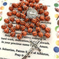 Baseball Rosary and Athlete's Prayer Card, Saint Benedict Rosary