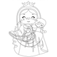 Our Lady of the Rosary Coloring Page