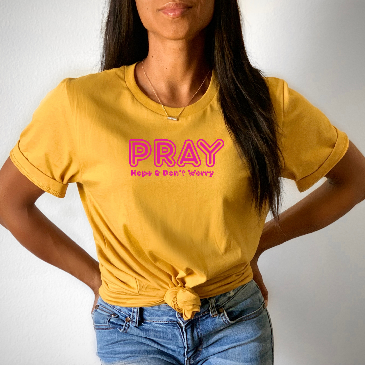 Pray Hope & Don't Worry T-Shirt, Saint Padre Pio Quote T-Shirt, Catholic T-Shirt