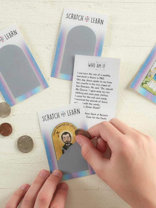 Little Saints Scratch off card