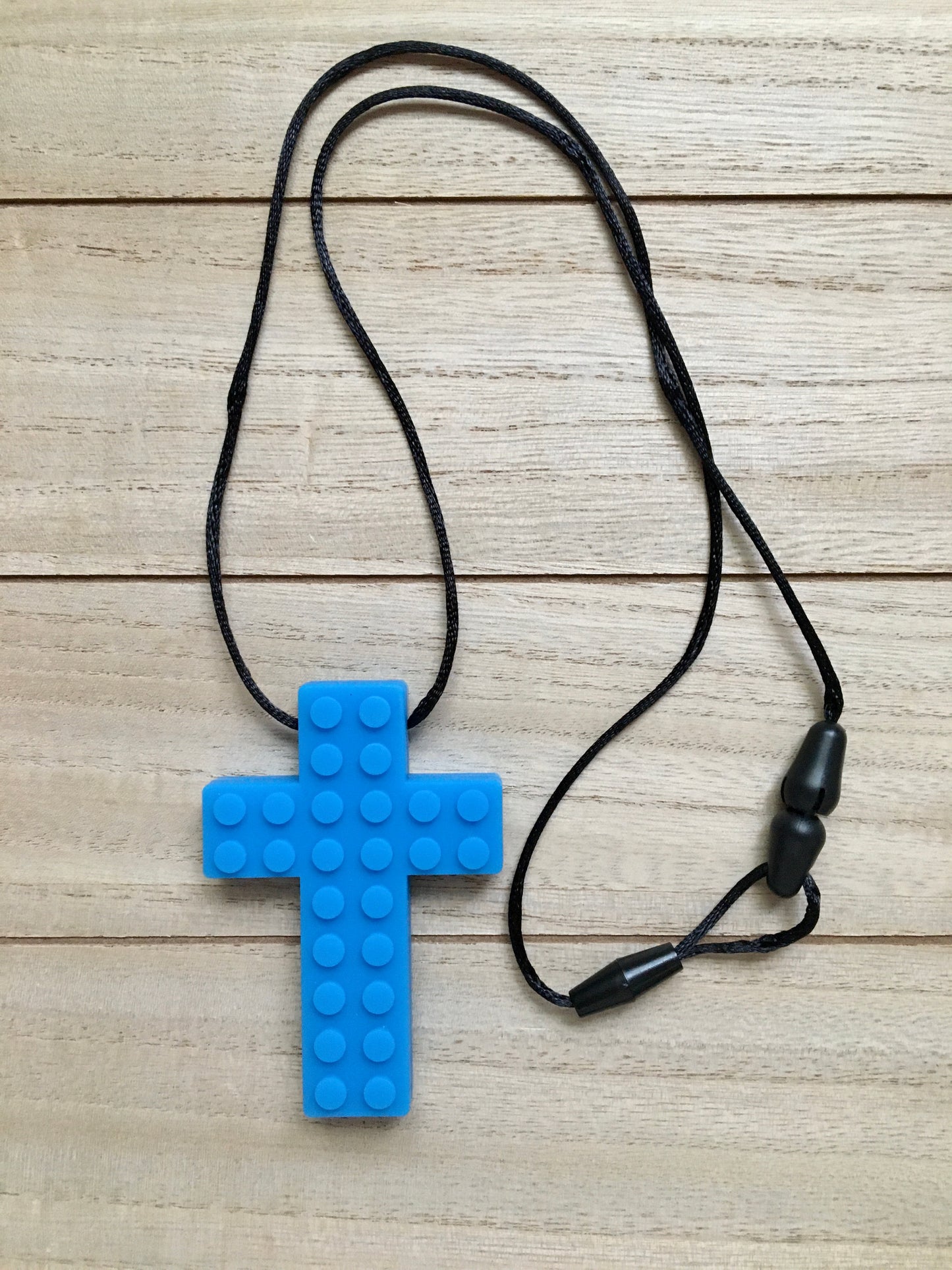 Chewy Cross Necklace, Silicone Cross Necklace