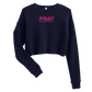 Pray Hope and Don't Worry Crop Sweatshirt, St. Padre Pio Quote Sweatshirt, Women's Catholic Sweatshirt
